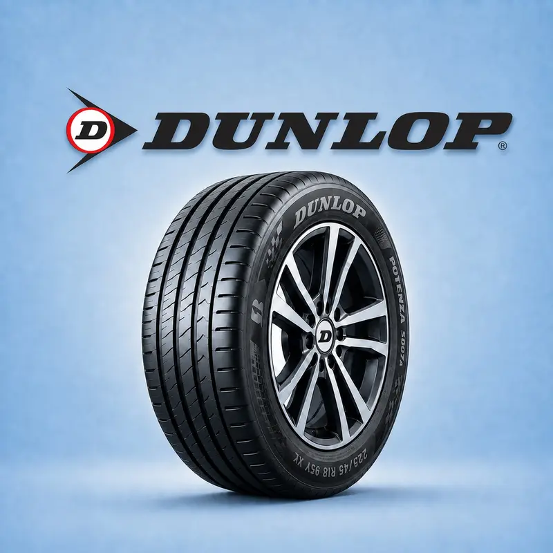 تواير دانلوب الكويت Dunlop مع تبديل الإطارات عند البيت